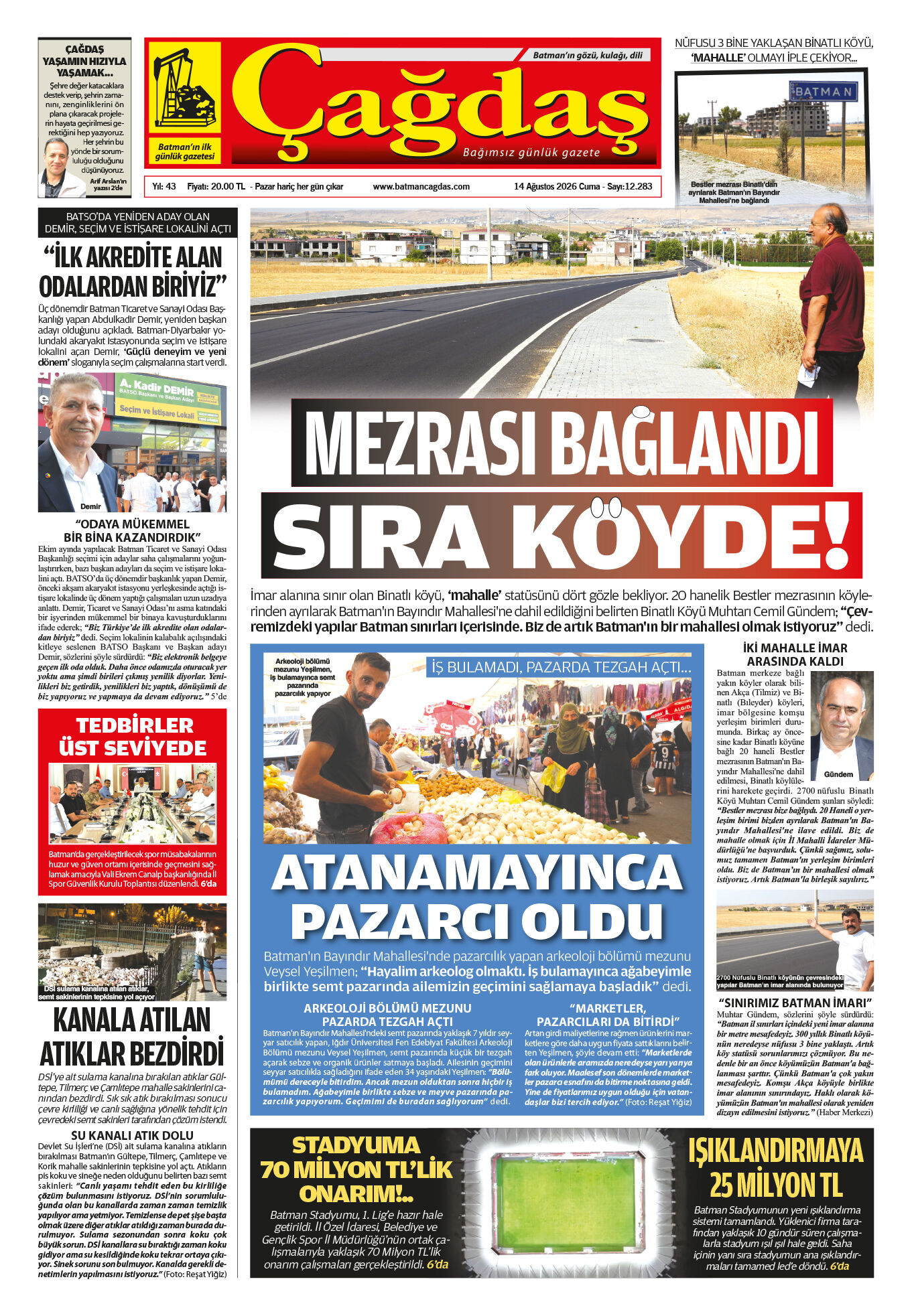 14 AĞUSTOS 2026