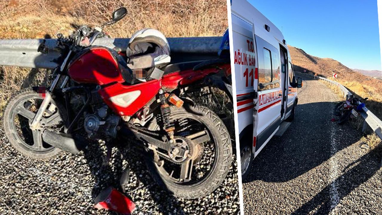 Gercüş'te motosiklet sürücüsü kazada ağır yaralandı