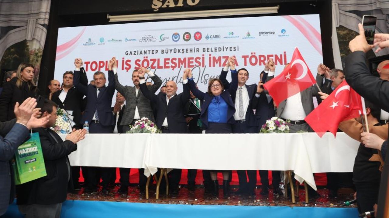 Gaziantep Büyükşehir'den çalışanlara yüzde 100 zam