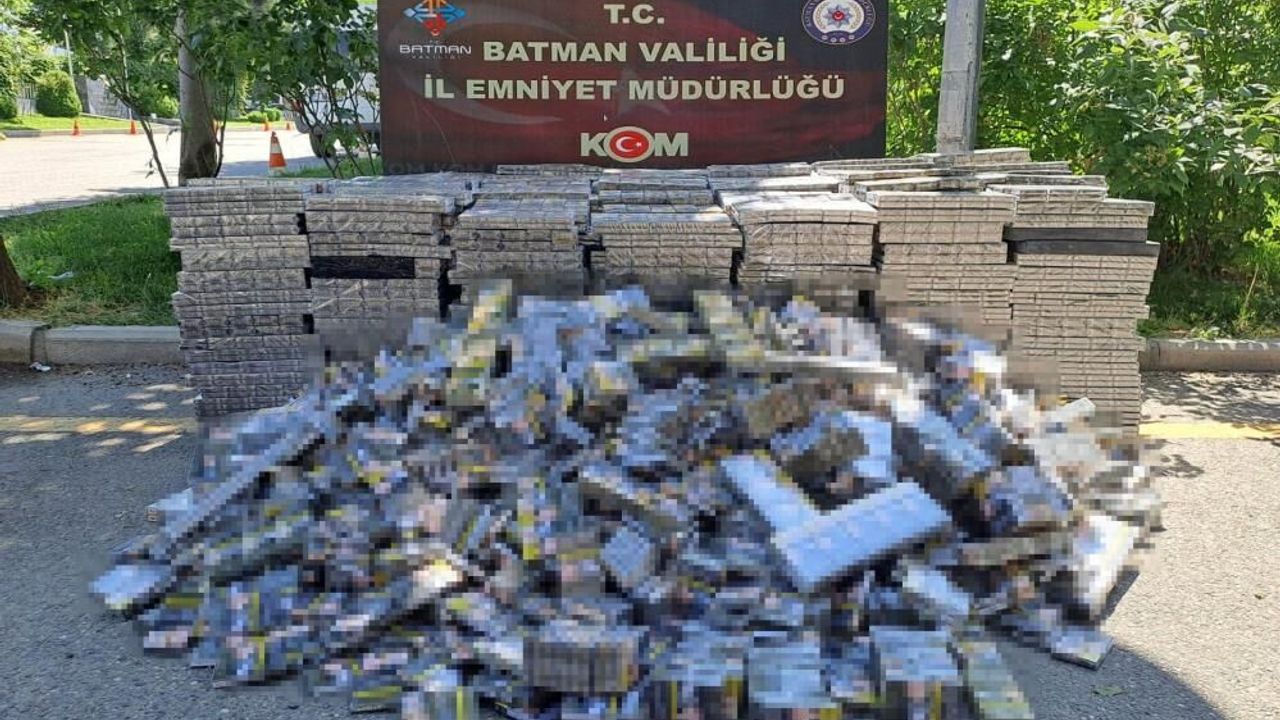 14 bin 600 paket gümrük kaçağı sigara ele geçirildi