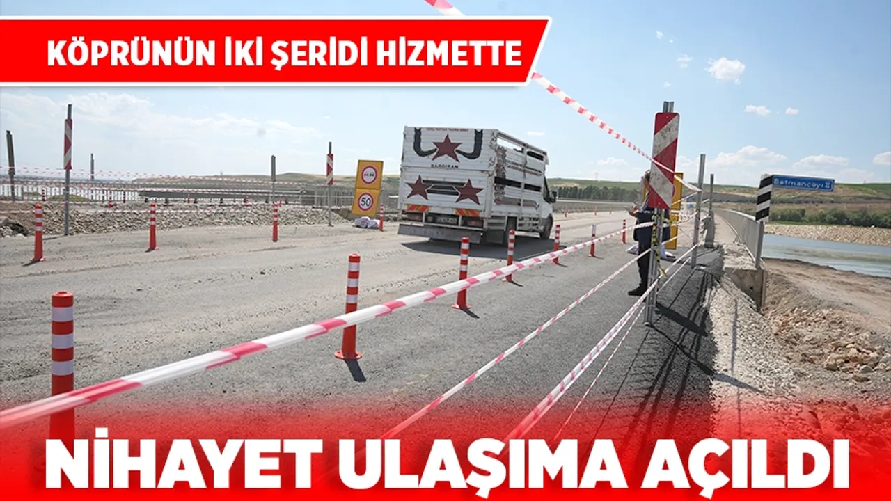 Batman Çayı Köprüsü, 49 gün aradan sonra trafiğe a