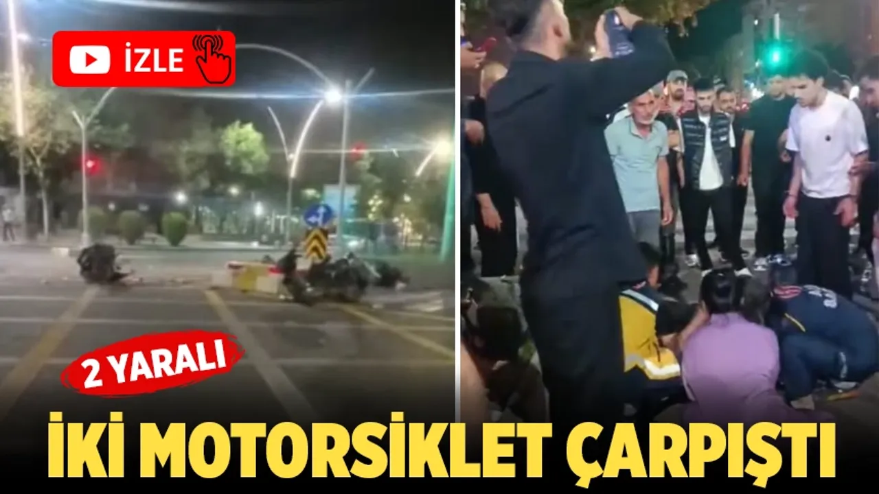 Batman’da kavşakta motosiklet kazası! 2 Yaralı