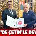 İl Başkanı, Genel Başkan Bahçeli ile bir araya gelerek yeni dönem için de onay aldı