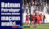 Batman Petrolspor-Karacabey Belediye maçının analizi...
