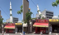 50 YILLIK CAMİ MİNARESİ KONTROLLÜ YIKILDI