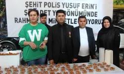 Batman’da Şehit Polis Yusuf Erin için lokma dağıtıldı