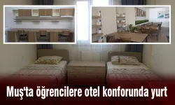 Muş'ta öğrencilere otel konforunda yurt