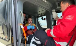 Enfeksiyon şikayeti olan bebek ambulans helikopter ile Elazığ'a sevk edildi