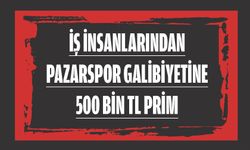 İŞ İNSANLARINDAN PAZARSPOR GALİBİYETİNE 500 BİN TL PRİM