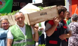 Çayı tabuta koyarak sokak sokak gezdirdiler