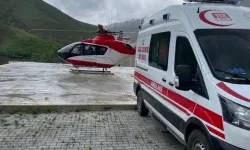 Apandisit tanısı konulan hasta için helikopter havalandı