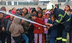 MİNİKLERE ‘YANGIN SÖNDÜRME’ EĞİTİMİ