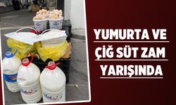 Yumurta ve çiğ süt zam yarışında