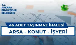 46 Adet Taşınmaz İhale İle Satılacak