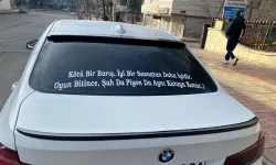 ARAÇTA YORUMSUZ YAZI