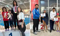 Yüzme bölge şampiyonasında şampiyon oldular