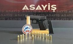 Ruhsatsız tabanca ele geçirildi