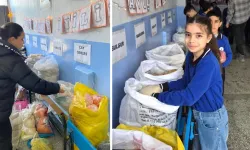 Öğrencilerden 'Bir avuç iyilik' projesiyle anlamlı dayanışma