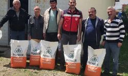 Çiftçilere yüzde 75 hibeli yağlık ay çiçeği ve fasulye tohumu dağıtıldı