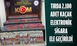 Tırda 2.100 adet kaçak elektronik sigara ele geçirildi