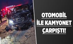 Otomobil ile kamyonet çarpıştı! 5 Yaralı