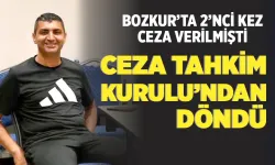 Teknik Direktör Bozkurt’un cezası kaldırıldı