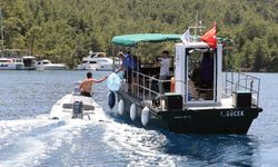 Eşsiz koylarında seyreden tekne ve yatların atıkları toplanıyor
