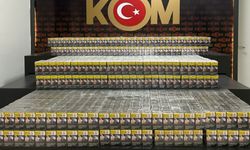 Kamyonette kaçak sigara ele geçirildi