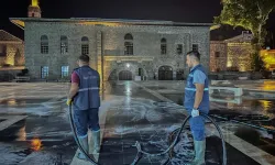 Sur ilçesi lavanta ve gül kokulu dezenfekte ile yıkandı