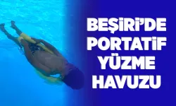 Beşirili öğrenciler yüzmeyi sevdi