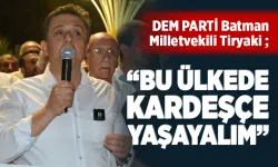 “Barış içerisinde yaşamaya hazırız”