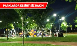 224 Parkta aydınlatma sistemleri denetleniyor