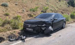 Gercüş'te otomobiller kafa kafaya çarpıştı: 1 yaralı