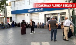 BANKA ÖNÜNDE KUYRUK ÇİLESİ