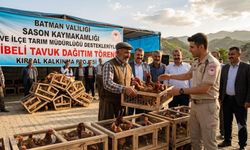 Sason’da 75 besiciye 4 bin 500 adet tavuk dağıtıldı