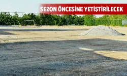 Antrenman sahasında çalışmalar tam hız