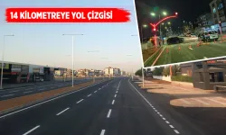 Yol çizgileri ve sinyalizasyon yenilendi