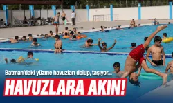 Batman’daki yüzme havuzları dolup, taşıyor…