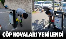 Turgut Özal Bulvarı’na 106 adet yeni çöp kovası