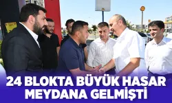 Vali Canalp’tan firmalara ‘geçmiş olsun’ ziyareti