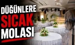 Sıcak havalar düğün törenlerini de etkiledi
