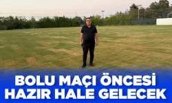 Petrolspor'un antrenman sahasında çim serimi çalışmaları tamamlandı