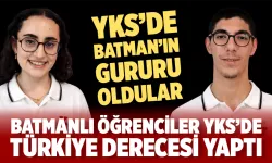 Batmanlı öğrenciler YKS’de Türkiye derecesi yaptı