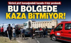 Sürücü pisti kavşağındaki kazada 4 kişi yaralandı