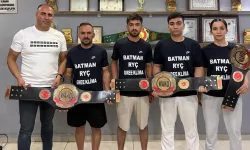 Batmanlı boksörler 4 altın kemerle döndü