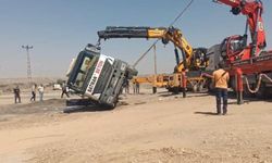 Batman'da beton mikseri devrildi: 1 yaralı