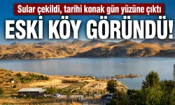 Sular çekildi, tarihi konak gün yüzüne çıktı