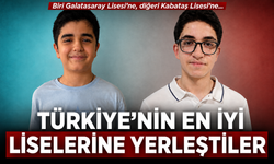 TÜRKİYE’NİN EN İYİ LİSELERİNE YERLEŞTİLER