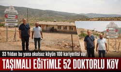 TAŞIMALI EĞİTİMLE 52 DOKTORLU KÖY
