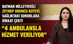 “4 AMBULANSLA HİZMET VERİLİYOR”